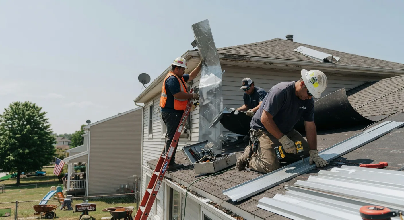 Storm Damage Metal Roof Repair in Yountville, CA